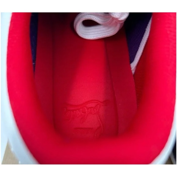 Christian Louboutin Mens Astroloubi, leather trimmed sneakers size 42 - Picture 4 of 7